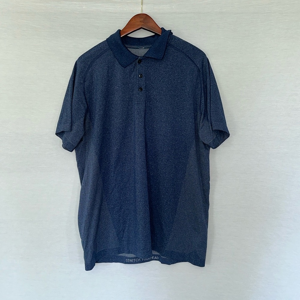 Navy Blue/ Dark Purple Lululemon Short Sleeve Polo